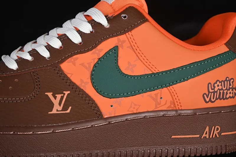 All Categories Nk Air Force 1 Air Force Series Nk Air Force 1 Low Air Force Low Nike Air Force 1'07 Low Joint Orange Brown Elegant Green Air Force One Low Casual Shoes DF0188-126